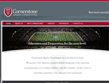 Tablet Screenshot of cornerstonesports.com